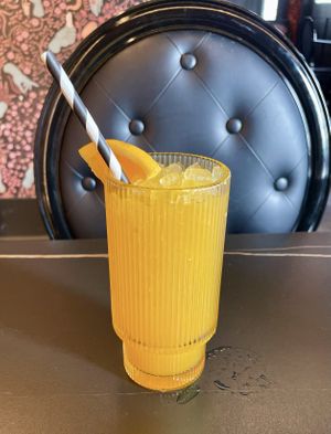 Fresh orange juice   at 3 Howls Remedy House in Vancouver