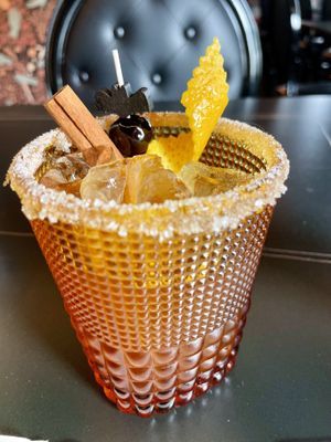 Cinnamon roll old fashion  at 3 Howls Remedy House in Vancouver