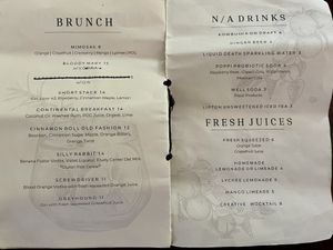 Drink menu   at 3 Howls Remedy House in Vancouver