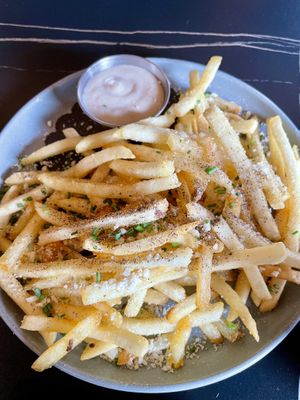 Truffle fries   at 3 Howls Remedy House in Vancouver
