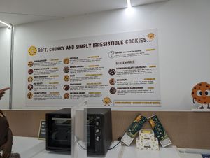 Menu at The Cookie Bar in Nairobi