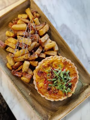 Vegan Harvest Quiche at Nature Forward Social Bistro in San Diego