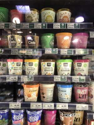 Vegan ice cream   at Whole Foods Market in Detroit