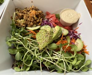 Tempeh salad w/sesame ginger dressing  at Shine Cafe in Morro Bay