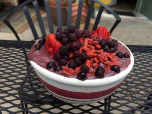 Acai bowl at Shine Cafe in Morro Bay
