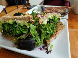 T.L.T (tempeh sandwich) at Shine Cafe in Morro Bay