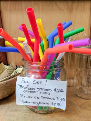 Reusable Straws! at Shine Cafe in Morro Bay