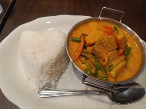 Vegan curry - spicy at Plearn Park in Woburn