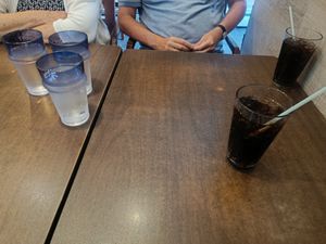 Diet cokes and tab water at Plearn Park in Woburn