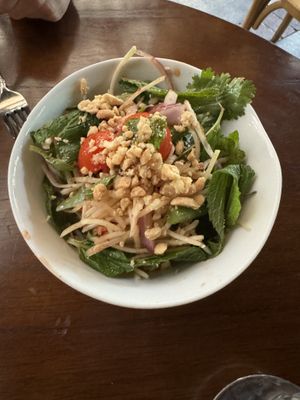 Papaya saladd  at Cobi's in Santa Monica