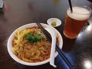 Vegetarian laksa at Yee Siang Dumpling House I - 怡香源 in Kuching