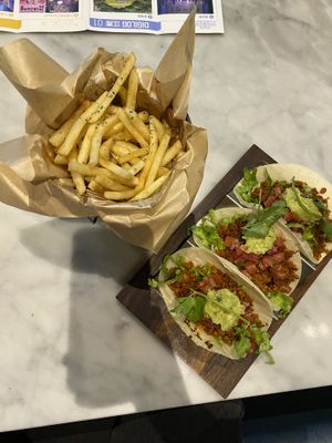 The two together, both were great! Definitely a place the whole group can enjoy   at Devil's Door in Seoul