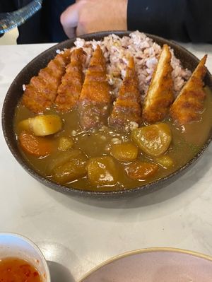 Fried ‘chicken’ curry   at Origami - Rolleston in Rolleston
