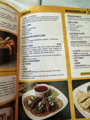 Menu   at La Palapa in Pittsburgh