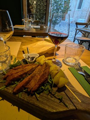 Vegan Tagliata at Osteria L'Angolo Divino in Rimini