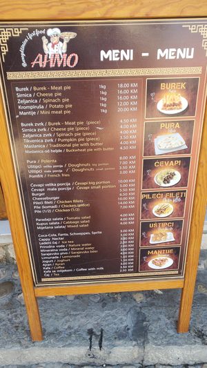 Not a lot of vegan choice but a good breakfast option. at Buregdžinica Ahmo in Sarajevo