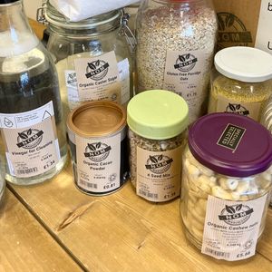 Fill up all your jars and bottles. at Nom Wholefoods in Bristol
