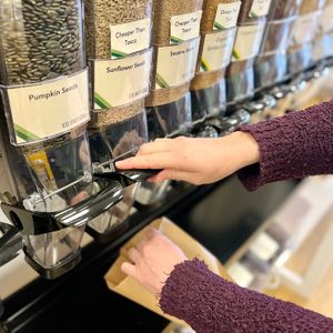 Easily refill. Our friendly staff will help. at Nom Wholefoods in Bristol