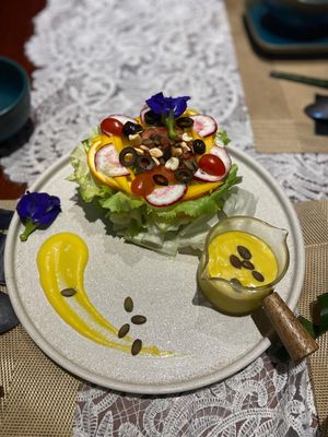 Thien salad at Tĩnh Garden Vegetarian in Hue