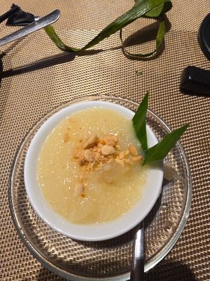 Mung bean dessert at Tĩnh Garden Vegetarian in Hue