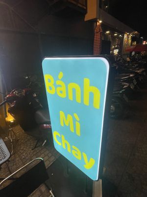 Look for the sign   at Banh Mi Xanh in Ho Chi Minh City