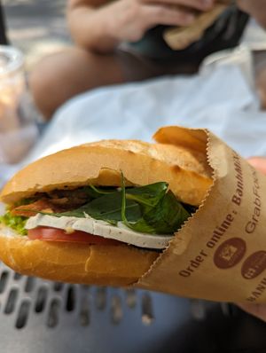 Mixed veggies sanwich at Banh Mi Xanh in Ho Chi Minh City