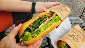 Special vegan premium at Banh Mi Xanh in Ho Chi Minh City