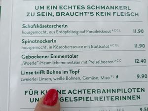 Vegetarisch und vegane Optionen at Schweizerhaus in Vienna