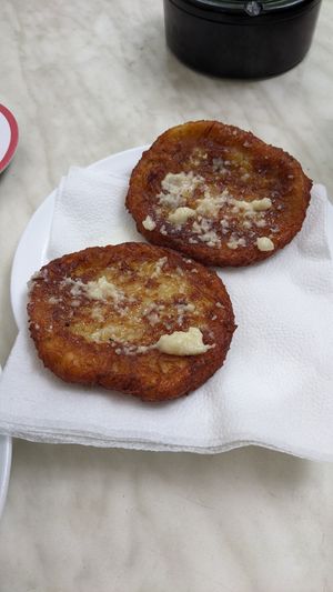 Erdäpfelpuffer at Schweizerhaus in Vienna