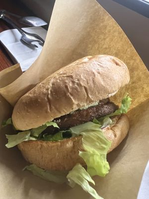 Vegman burger  at Vegman Streetfood Superhero - Pop Up in Milan