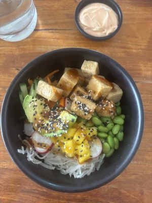 you have to ask it without mayo cause it's not vegan  at Levels   in Carvoeiro