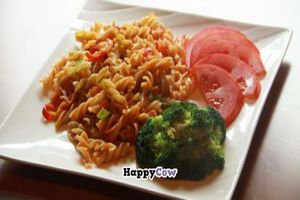 pasta at Ci Yuan Zhai Vegetarian Restaurant in Dali