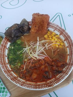 Vegan Miso Ramen at Hachiko Ramen by Honda in Lisbon