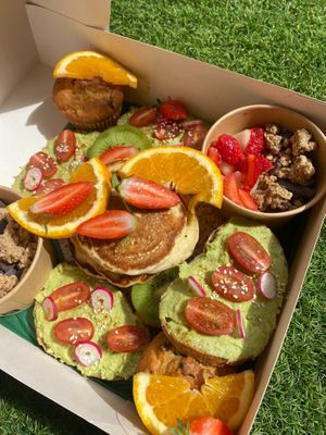 Box brunch vegan / vegetarien en livraison / à emporter sur LYON at Bulle - Brunch in Lyon