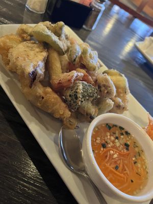 Vegan vegetable tempura  at Saigon  Bangkok in Tonawanda