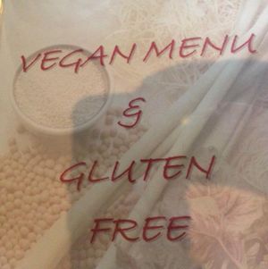 separate vegan menu at Saigon  Bangkok in Tonawanda