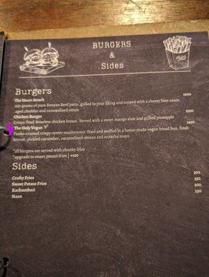 Burger at Crafty Chameleon Brewhouse and Restaurant in Nairobi