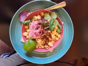 Esquites at MAiiZ Nixtamal Eatery & Tortilleria in Victoria