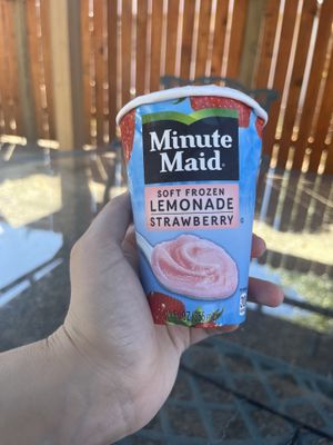 Frozen lemonade from the store part’s freezer  at Fort Spokane Store & Restaurant  in Davenport