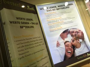 wall of shop at Reformhaus Bacher - Im Hauptbahnhof in Cologne