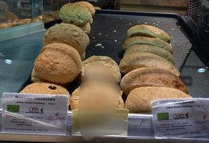 only vegan things left at 6pm at Reformhaus Bacher - Im Hauptbahnhof in Cologne