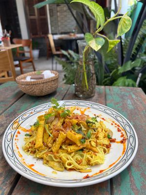 Turmeric Noodle   at Mingle Cafe in Hue