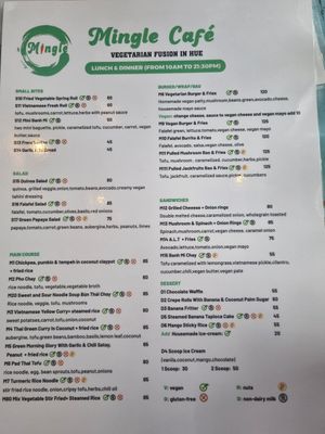  at Mingle Cafe in Hue