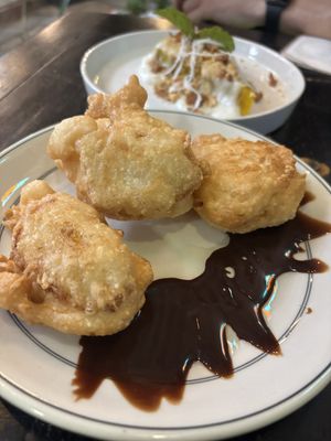 Banana fritters  at Mingle Cafe in Hue