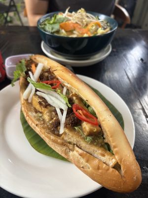 Bahn mi  at Mingle Cafe in Hue