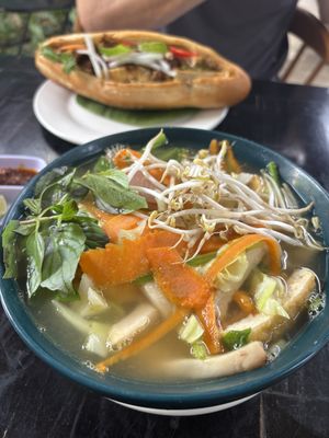 Pho  at Mingle Cafe in Hue
