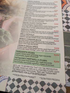 vegan alternatives on the menu at Assaje in Milan