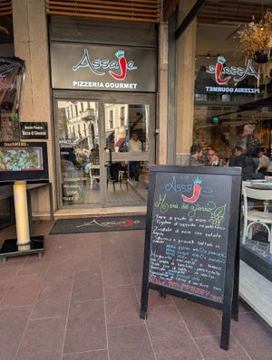 view from the street at Assaje in Milan