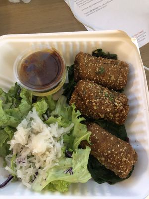 Seitan Cordon Bleu at Zrno Bio Bistro in Zagreb