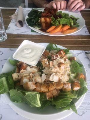 Caesar salad ❤️ at Zrno Bio Bistro in Zagreb